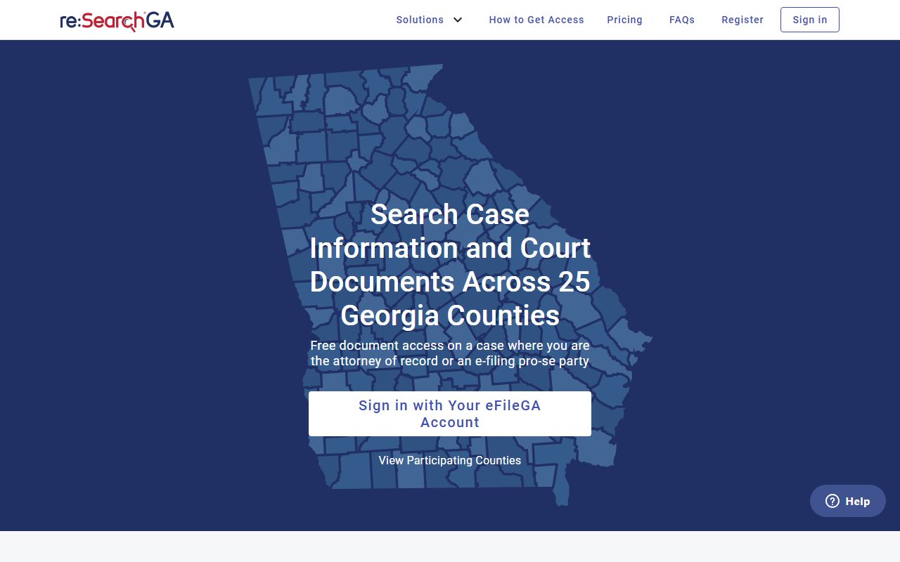 Laurens County court records reSearchGA provider portal