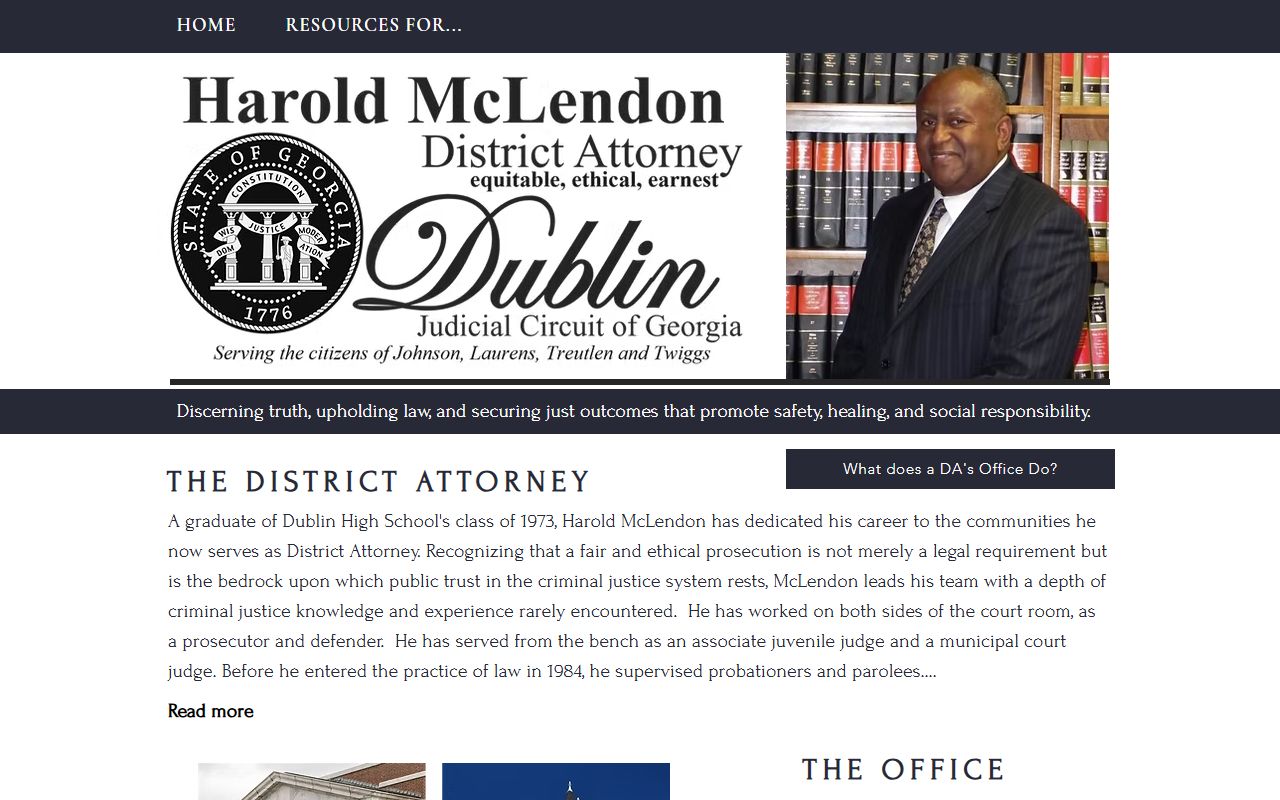 Laurens County criminal court records Dublin Judicial Circuit District Attorney website