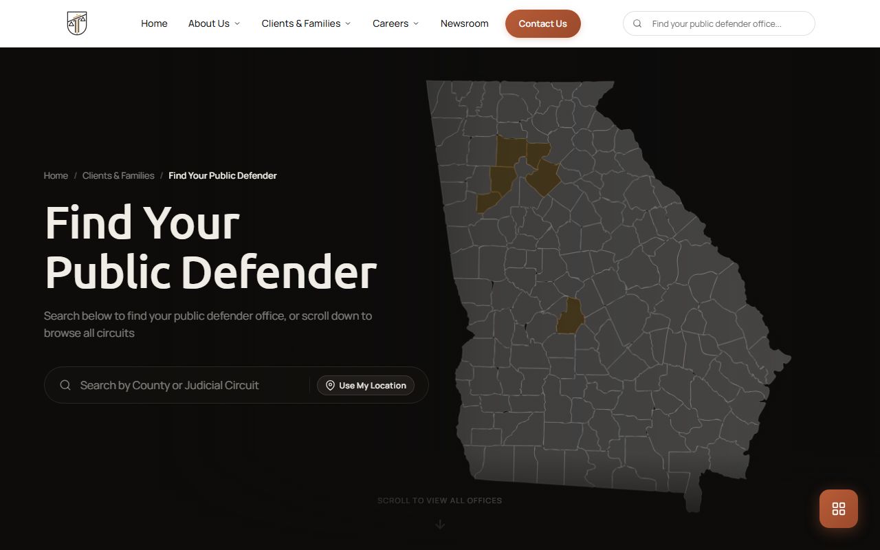 Laurens County criminal court records Dublin Judicial Circuit public defender page