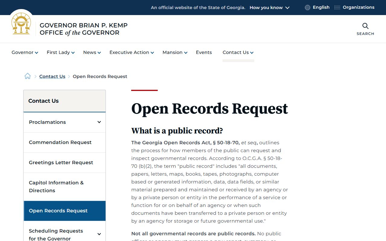 Laurens County court records Georgia open records overview
