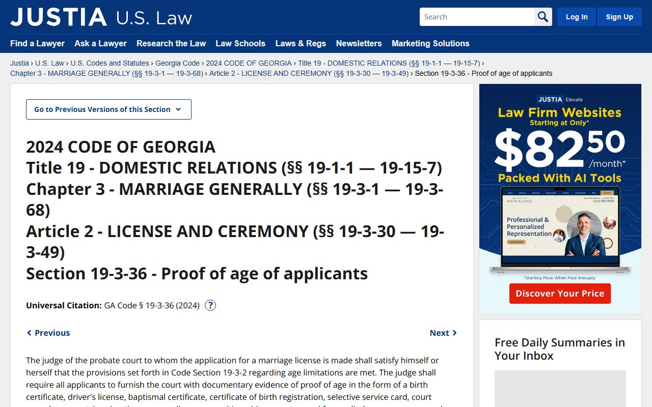 Laurens County marriage records Georgia premarital education fee statute