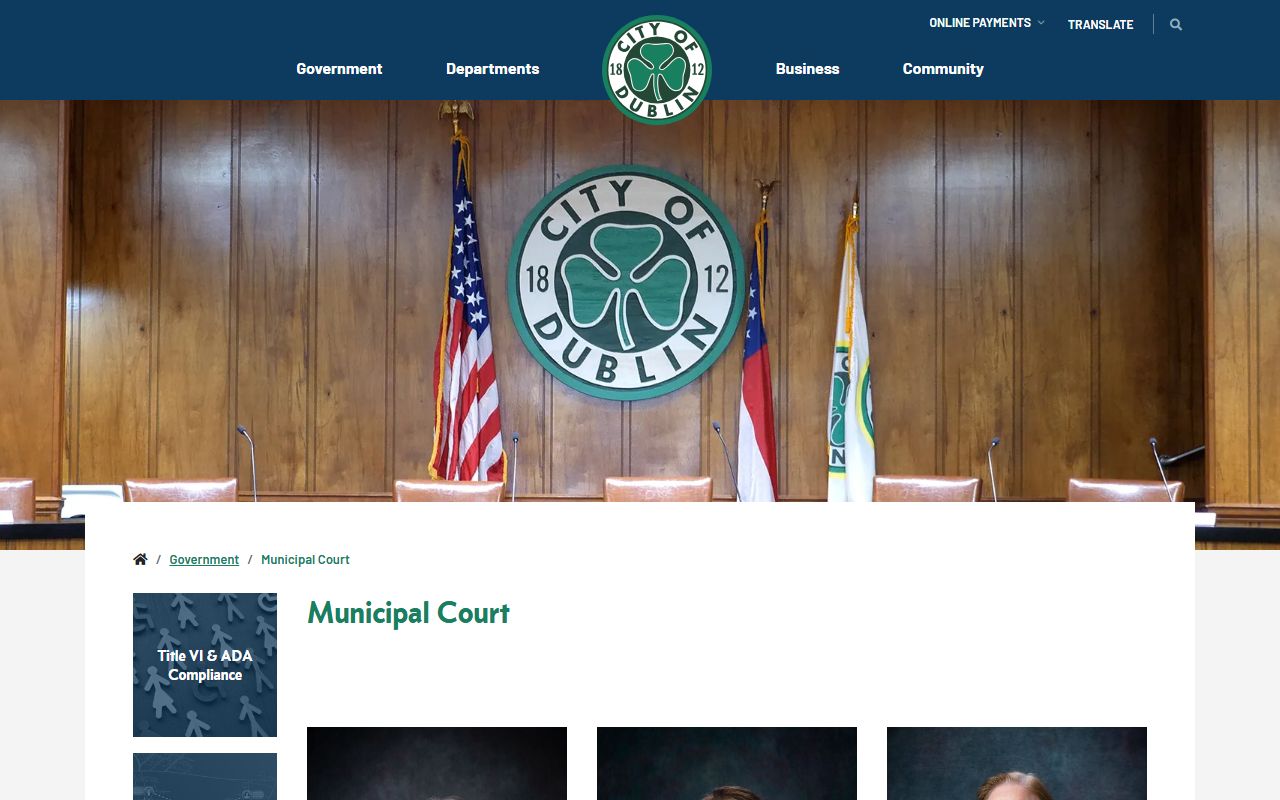 Laurens County traffic court records Dublin Municipal Court payment page